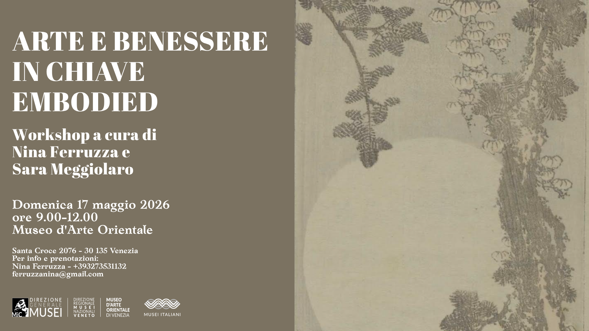 Arte e benessere in chiave embodied | Museo d'Arte Orientale Venezia